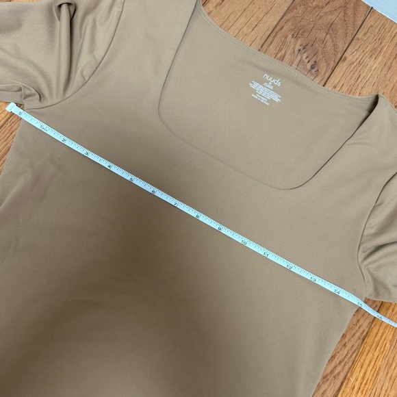 Nuuds Square Neck Long Sleeve Bodysuit Size Medium - Picture 7 of 8